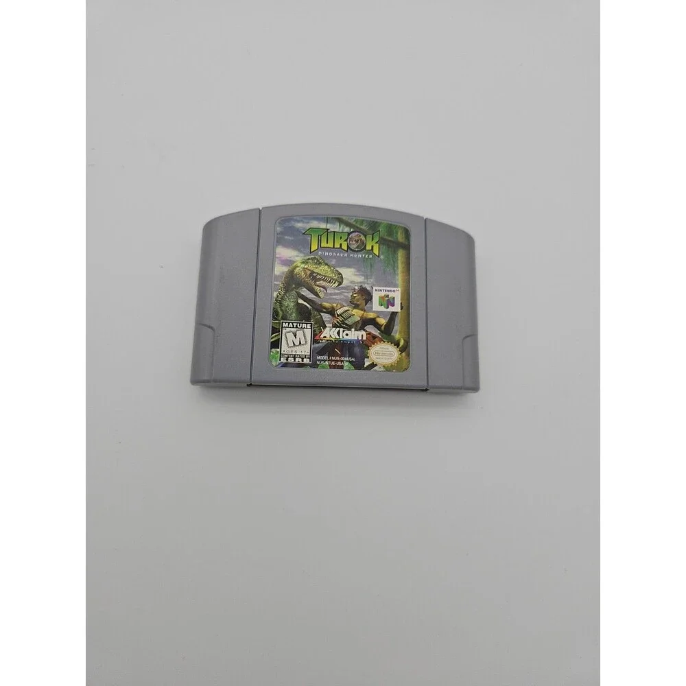 Turok Dinosaur Hunter N64 Nintendo Cartridge & Instruction Booklet Manual